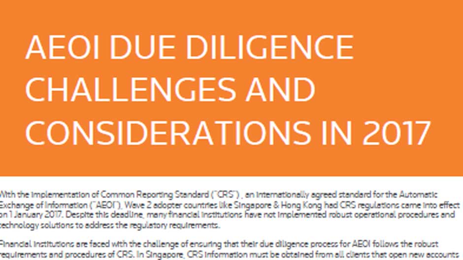AEOI Due Diligence