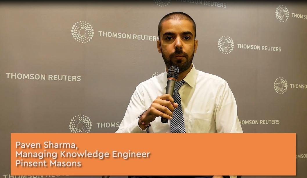 Pinsent Masons testimonial,  Paven Sharma, Managing Knowledge Engineer