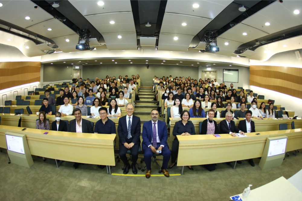 City University of Hong Kong School of Law faculty and PCLL students in lecture hall